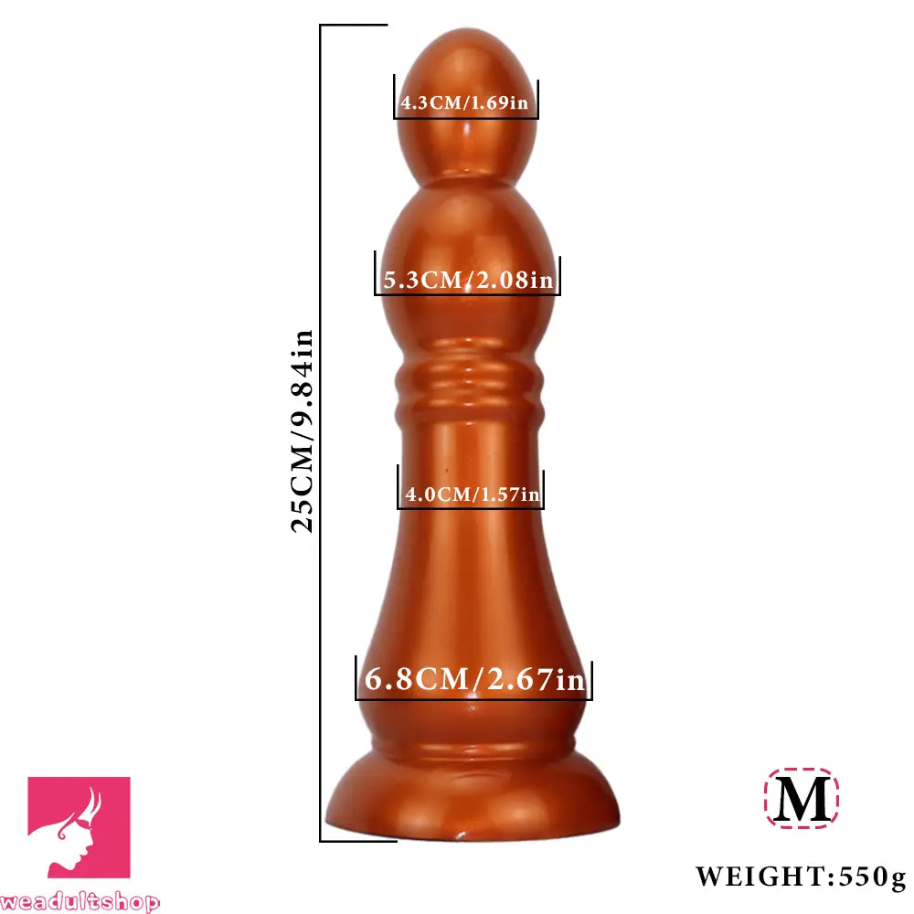 7.04in 9.84in 12.79in Chess Shape Thick Anal Plug Dildo Clitoral Love Toy