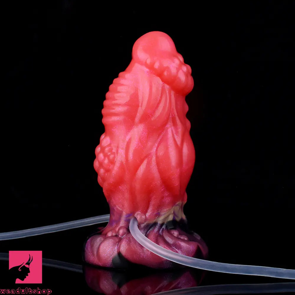 5.51in Fantasy Odd Silicone Soft Inflatable Spraying Water Dildo For Anus