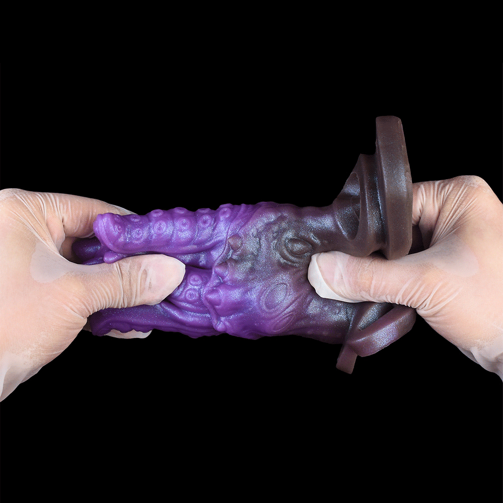 5.59in Dragon Beast Creature Silicone Flexible Fantasy Hollow Dildo Sleeve