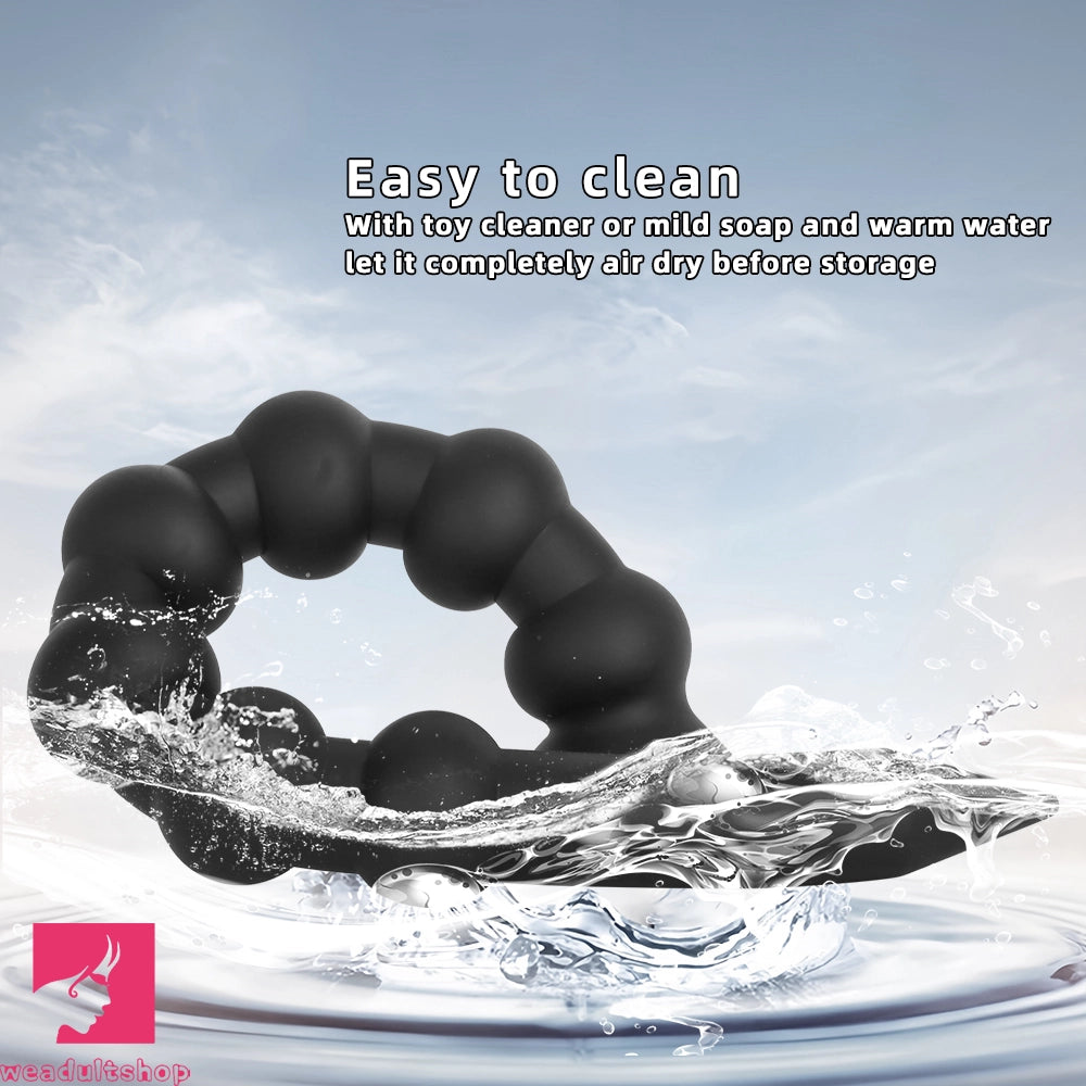 23.62in Soft Seven Beads Expansion Long Deep Huge Anal Plug Cock Dildo