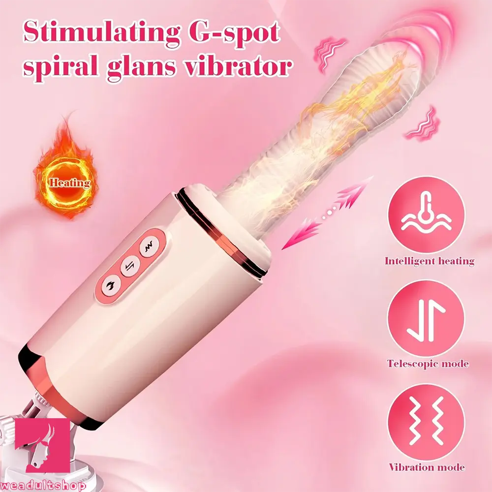 9.92in Sex Machine Thrusting Heating Auto Dildo Rotatable Switch 7 Vibrating