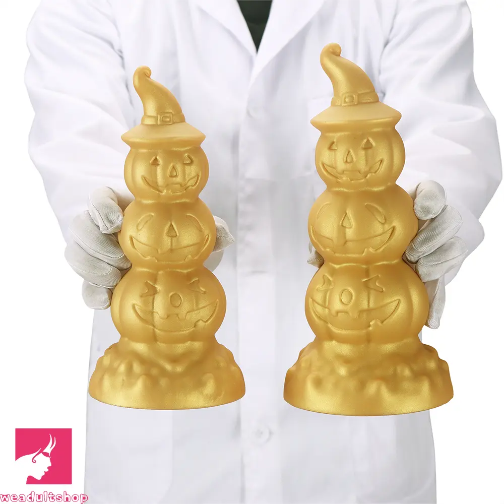 5.9in 6.69in 7.48in 8.26in 9.05in 9.84in Halloween Pumpkin Butt Plug Dildo