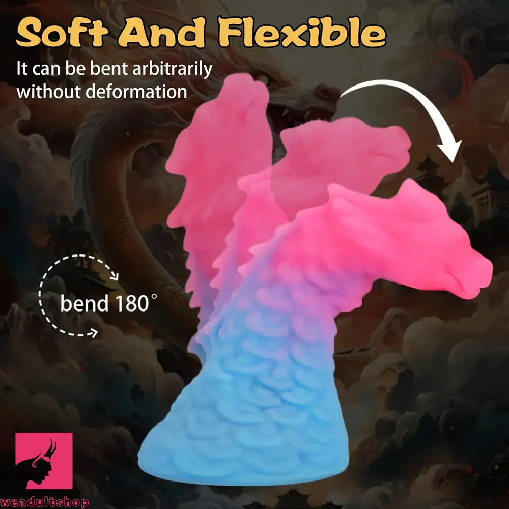 6.49in 7.67in 8.85in Special-Shaped Mixed Color Faucet Dragon Dildo