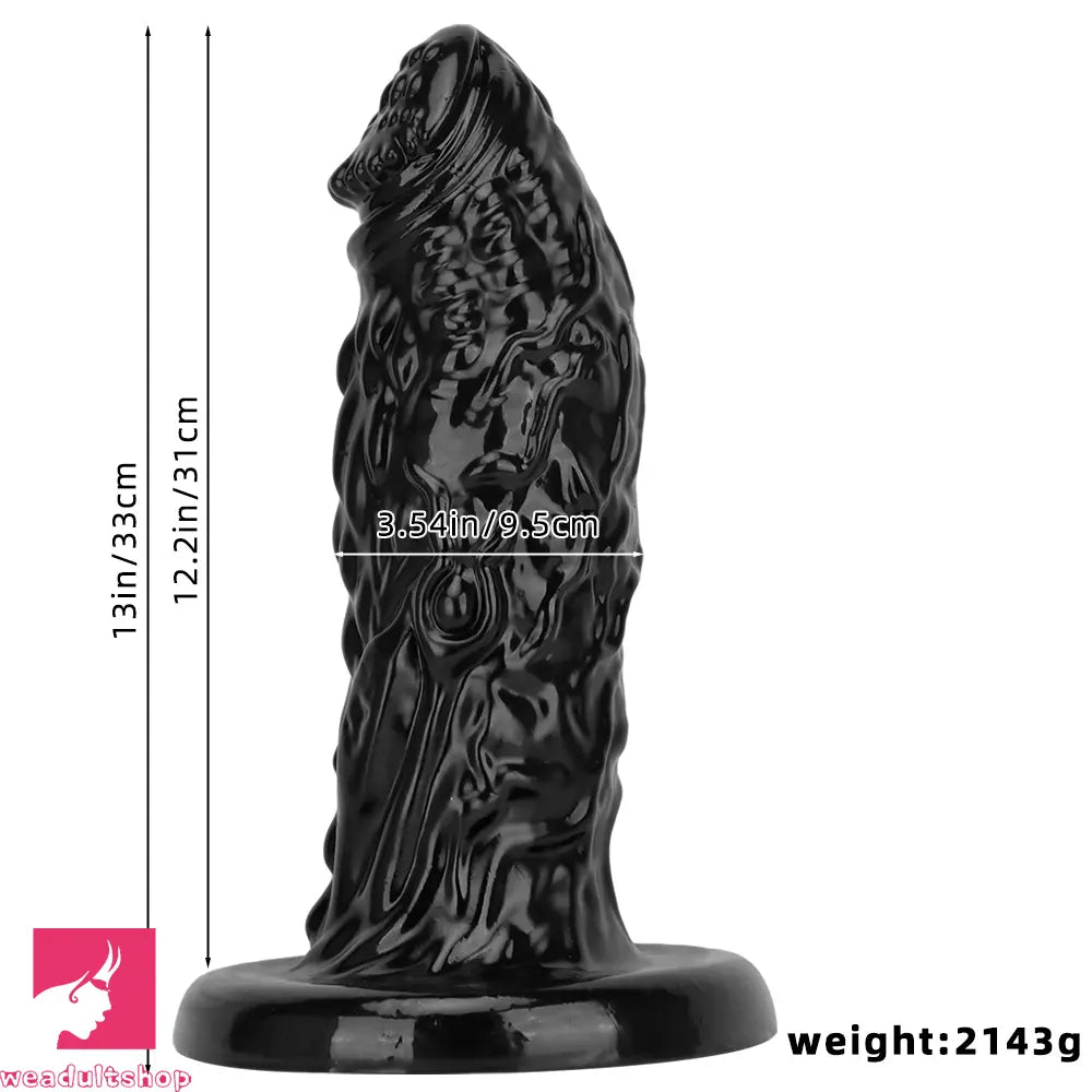 13in Alien PVC Black Long Simulation Super Large Cock Dragon Thick Dildo