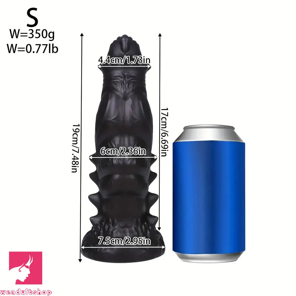 7.48in 9.37in 11.41in 13.38in Spiked Monster PVC Huge Dildo For Clit