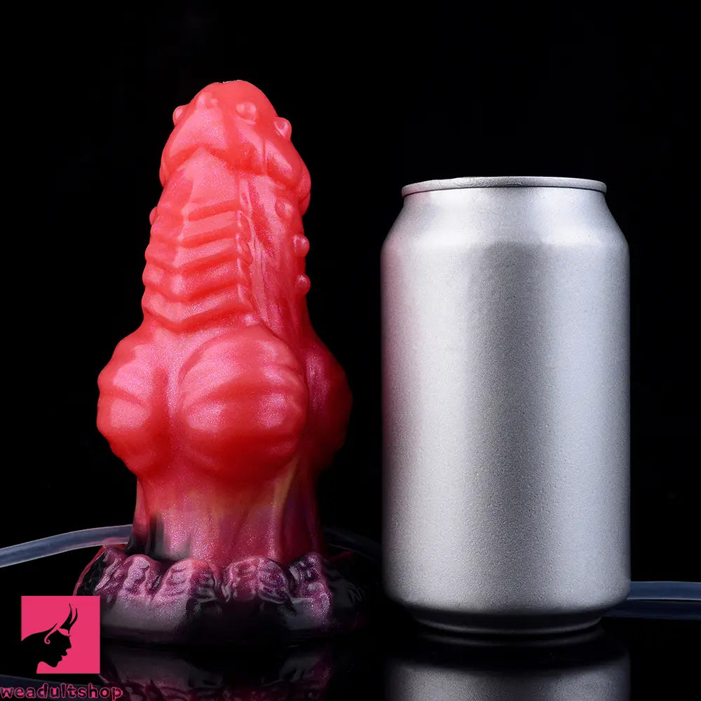 5.71in Fantasy Knot Spiked Silicone Soft Inflatable Spraying Water Real Dildo