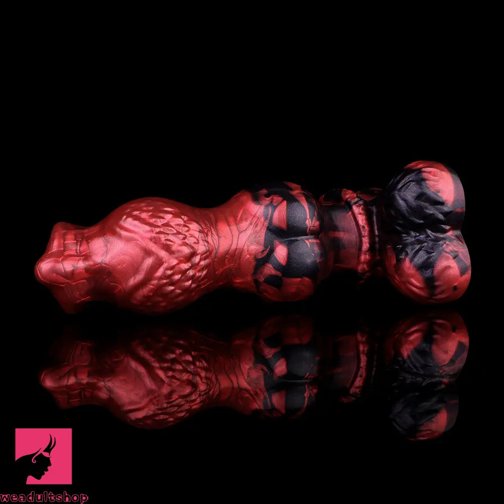 9.25in Knotted Dog Silicone Monster Creature Dildo Couple Foreplay Cock