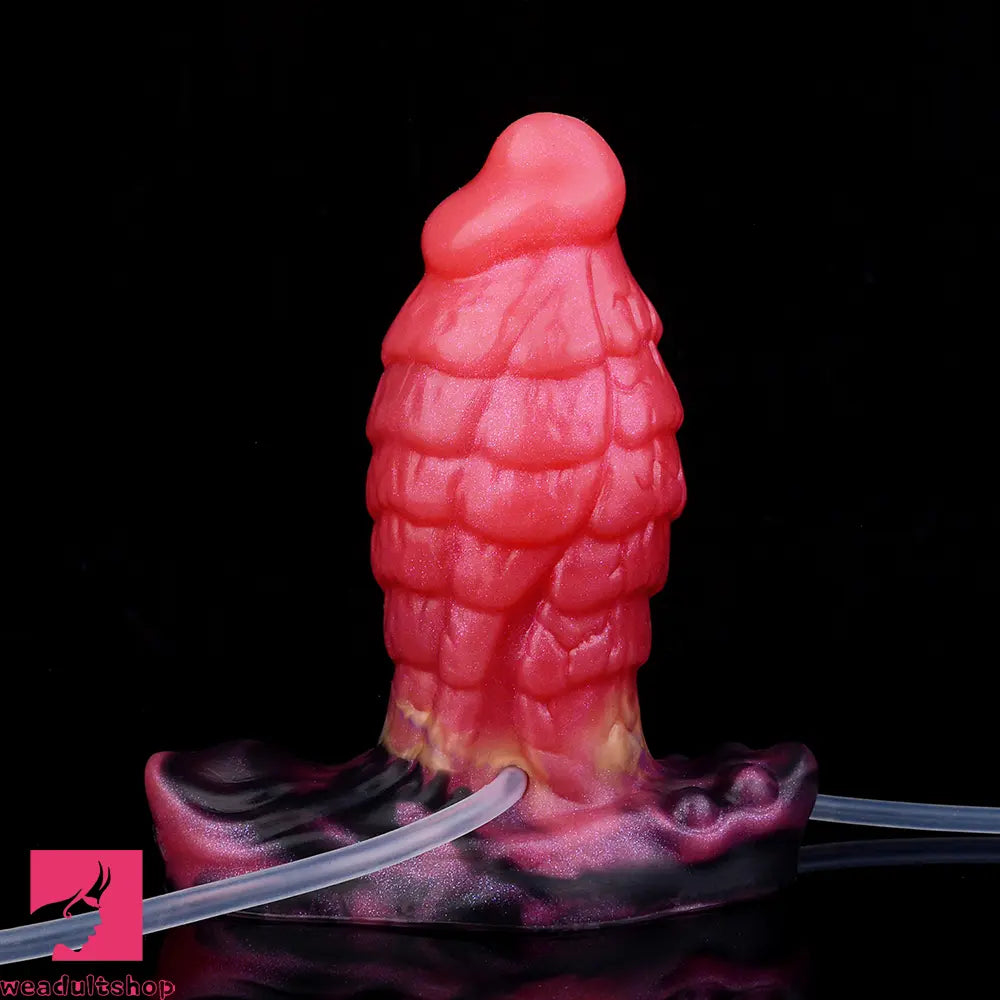 5.31in Fantasy Silicone Soft Inflatable Spraying Water Dildo For Anus Sex