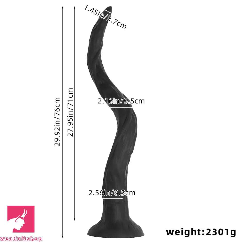 29.92in Super Long Deep Expansion Huge Silicone Butt Plug Dildo Penis Toy