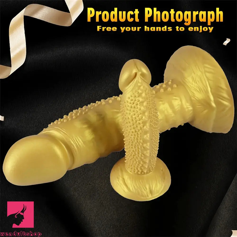7.08in 8.66in 10.23in 11.81in 13.38in Spiky Particles Huge Dildo With Penis