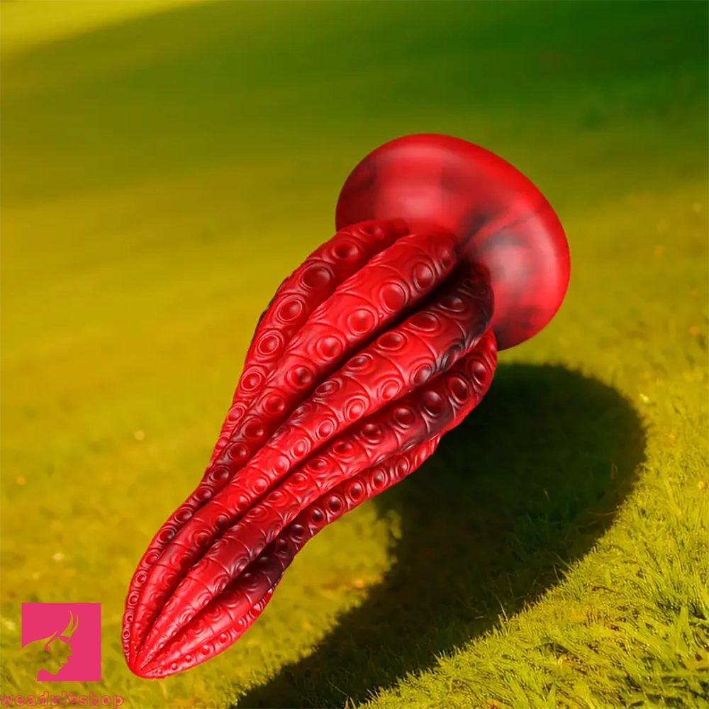 5.5in 7.3in 8.7in 10.7in Durable Build Soft Tentacle Silicone G Spot Dildo