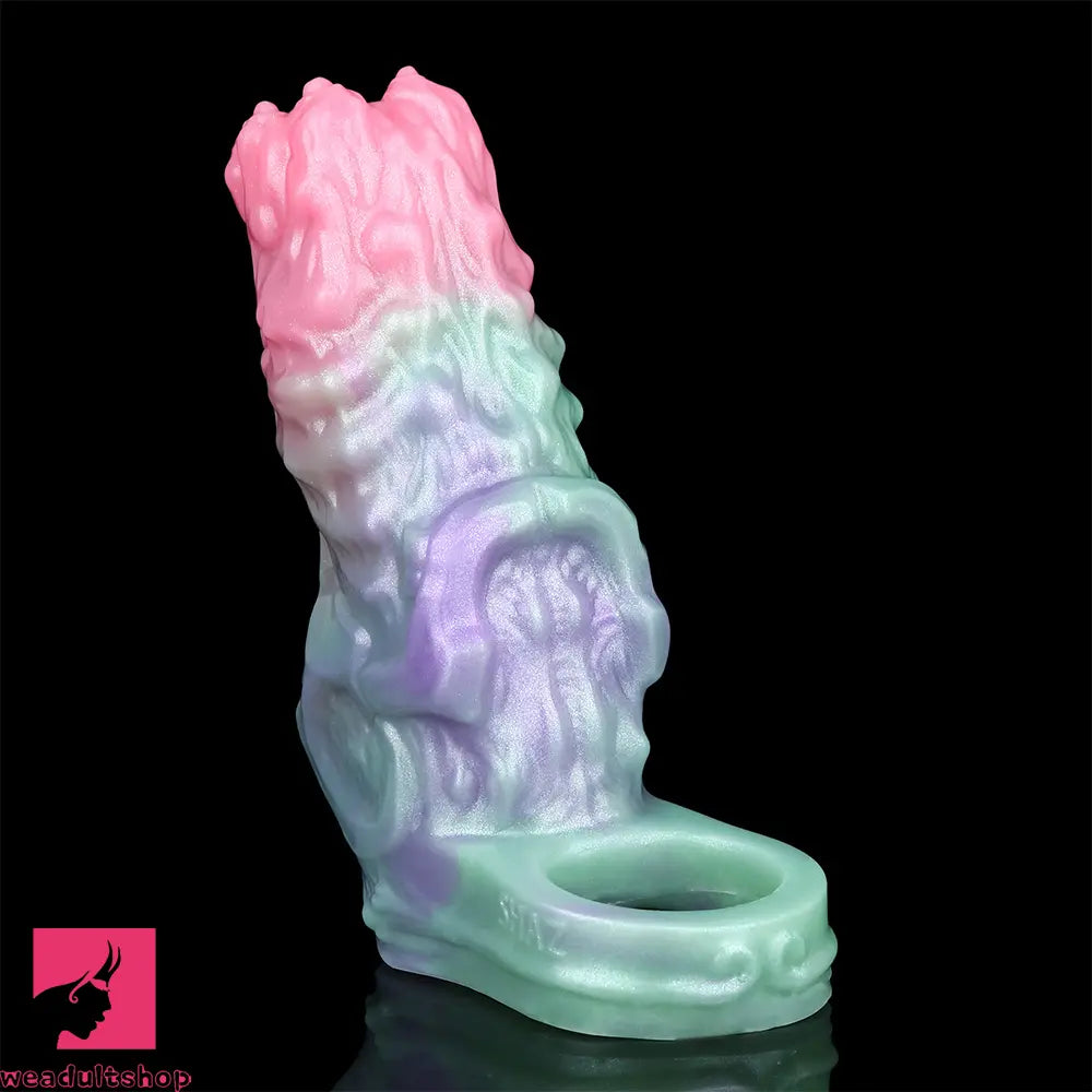 4.68in Crimson Sprout SHAZ-3015 Fantasy Hollow Dildo Sleeve Extension