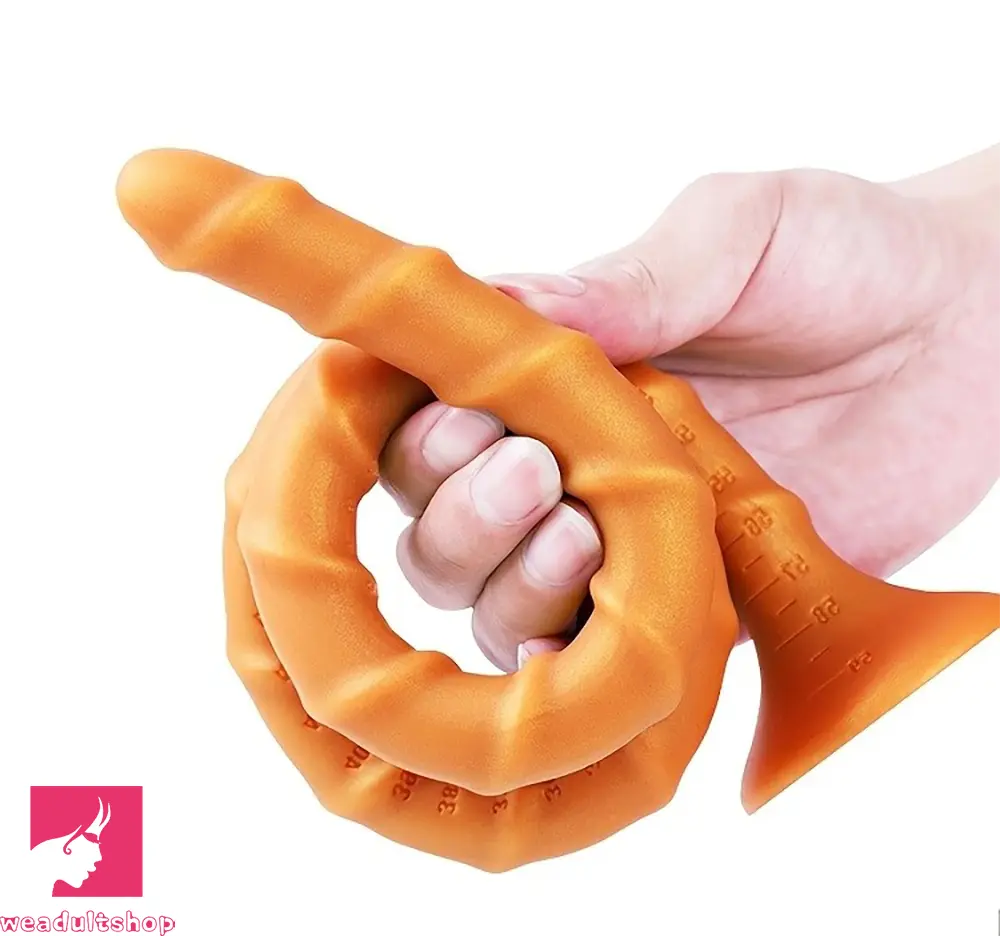 15.78in 19.28in 23.42in Extra-Long Silicone Male G Spot Dildo With Scale