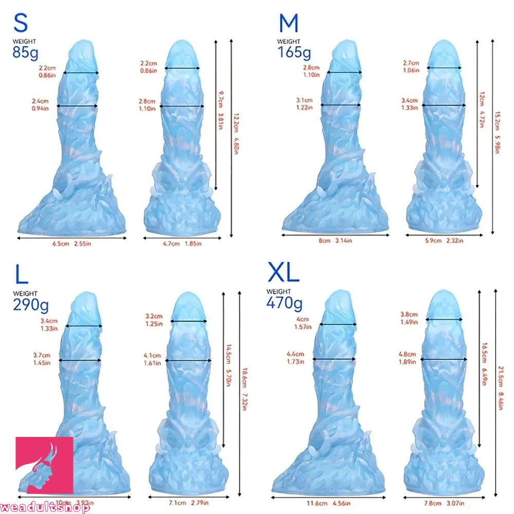 4.8in 5.98in 7.32in 8.46in Monster Anal Plug Silicone Dildo Cock Butt Plug