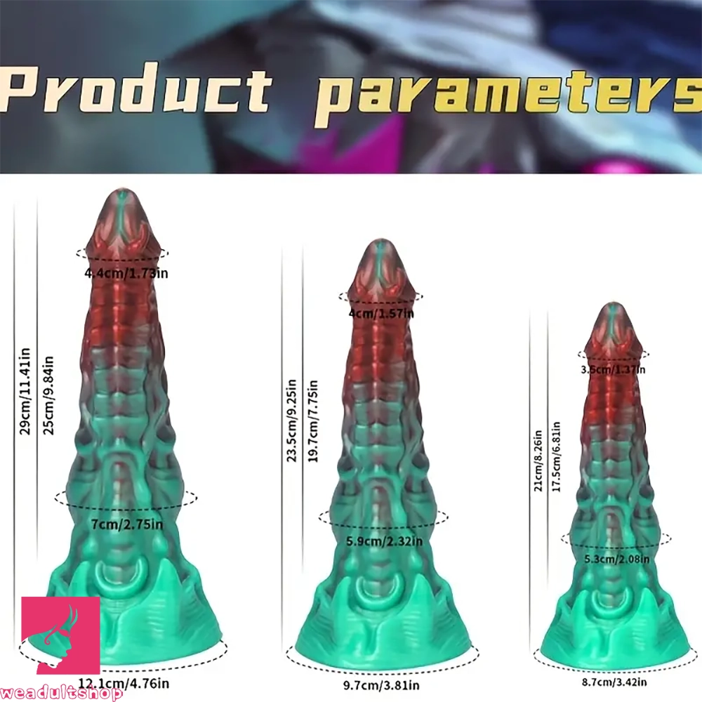 8.26in Devil Alien Monster Tentacle Silicone Dildo For Dilation Anal Plug