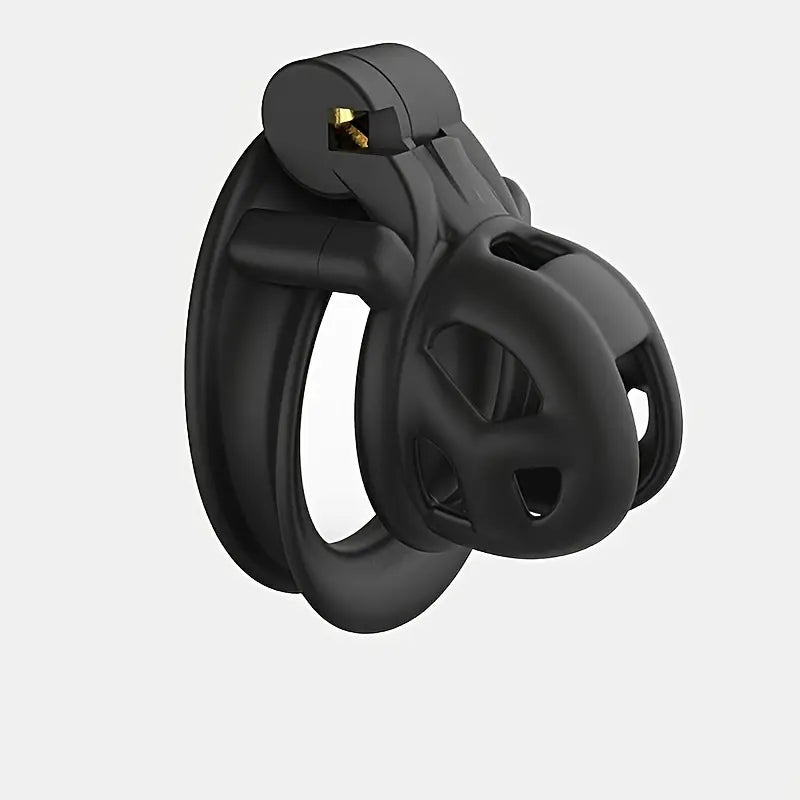 Mini Cobra Chastity Lock Black Breathable CB Chastity Device Alternative Toy