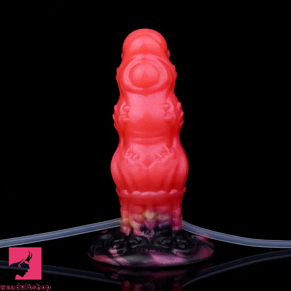 5.91in Fantasy Odd Silicone Soft Inflatable Spraying Water Dildo Sex Toy