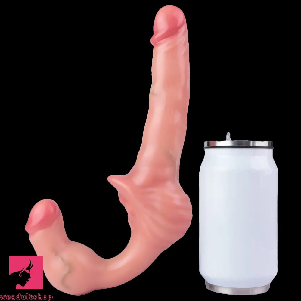 10.8in Strapless Silicone Large Soft Double Sided Strapon Dildo For Sex