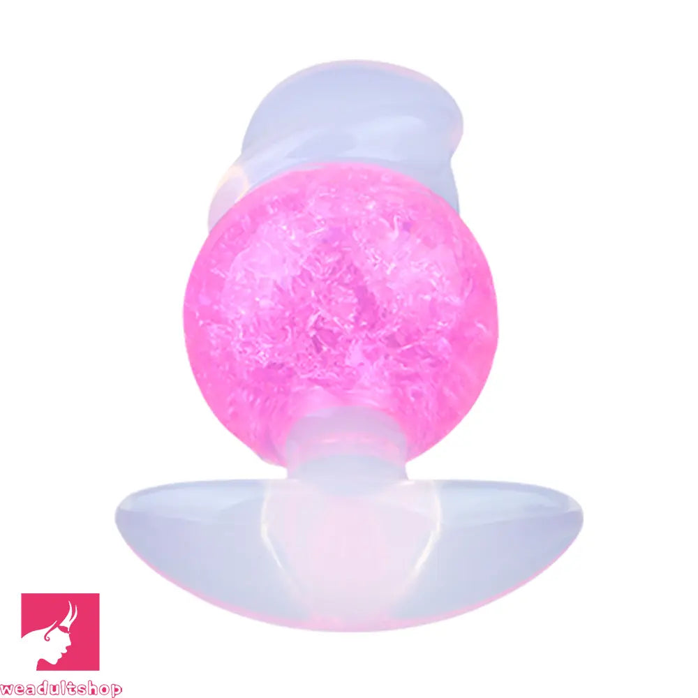 4.96in Luminous Silicone Anal Beads Dildo Anal Sex Toy For Adult Cock