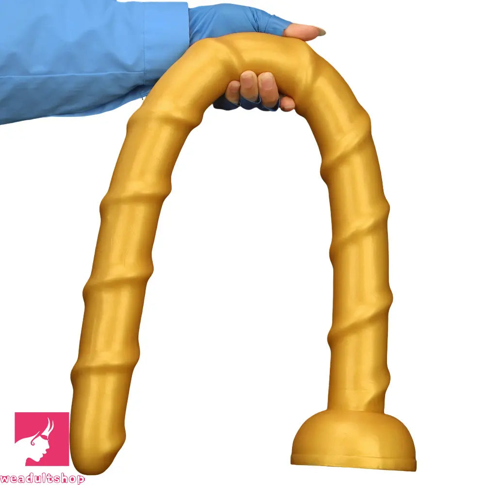 33.46in Golden Silicone Super Long Huge Dildo Couples Pleasure Solo
