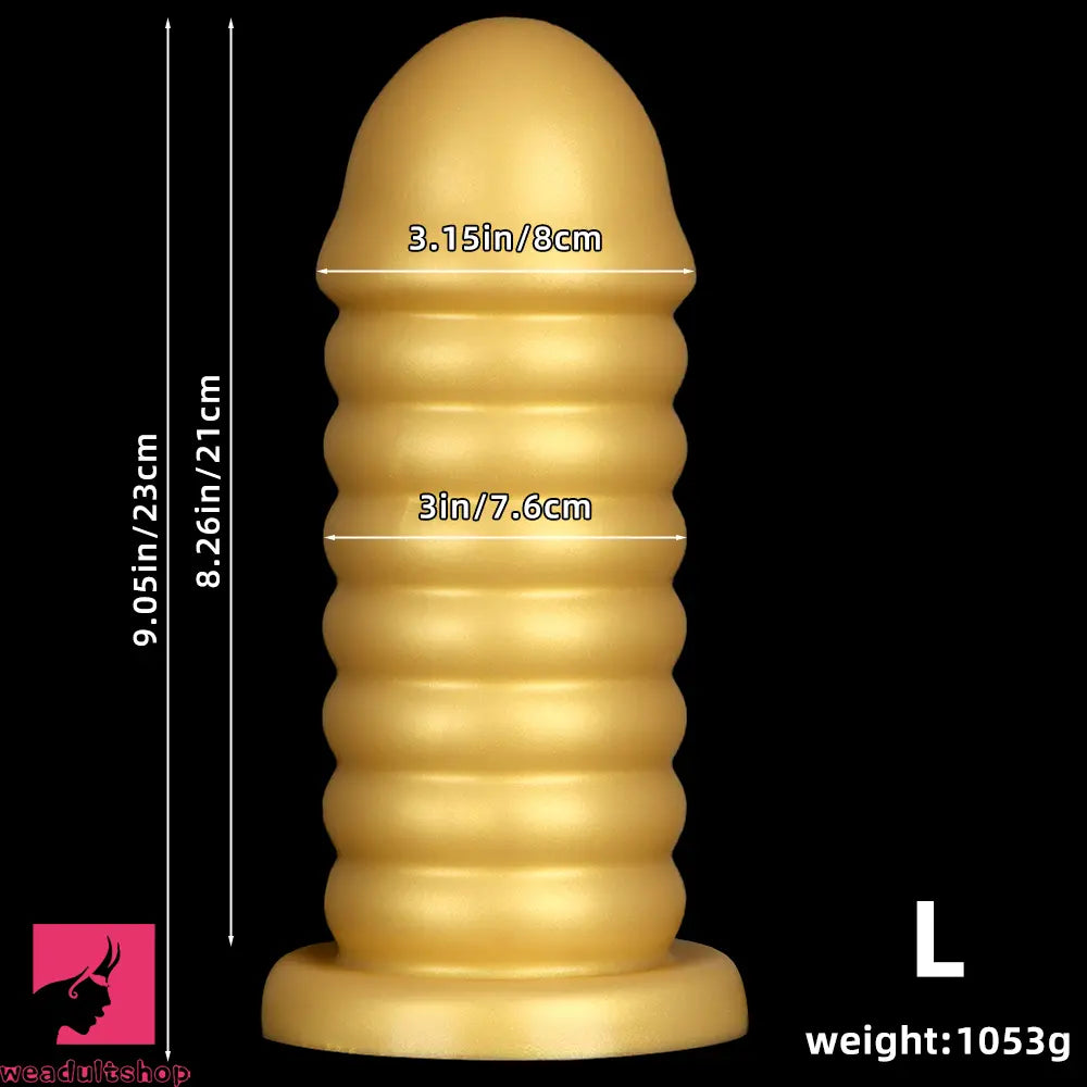 6.7in 9.05in Silicone Suction Cup Soft Bead Anal Plug Dildo For Anal Clit