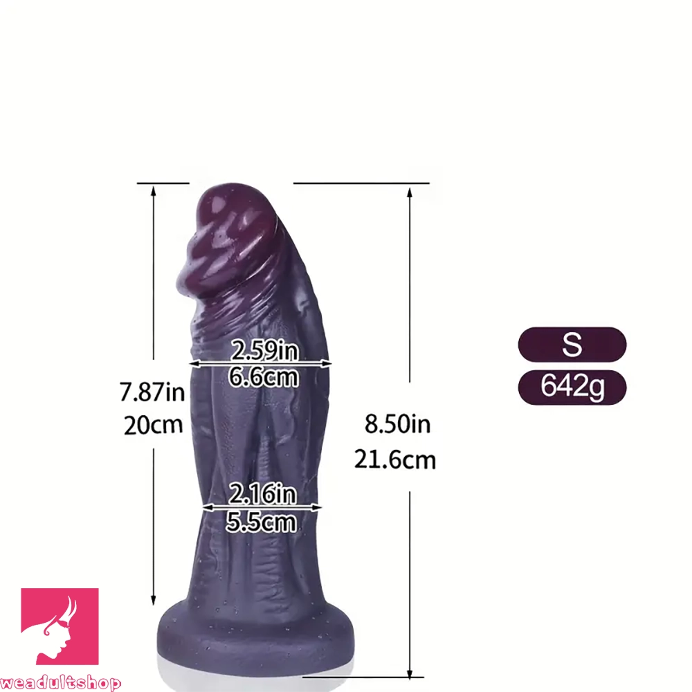 8.5in 10.23in 11.22in Big Ebony Penis With Realistic Dilation Thick Dildo
