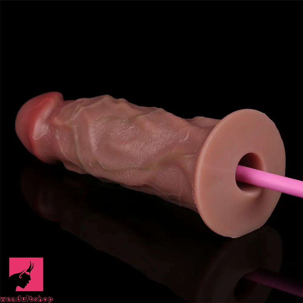 8.66in Egg Laying Real Fantasy Soft Silicone Dildo For Women Men Cock