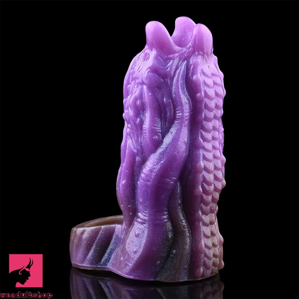 5.19in Dragon Tentacle Spiked Cock Creature Fantasy Hollow Dildo Sleeve