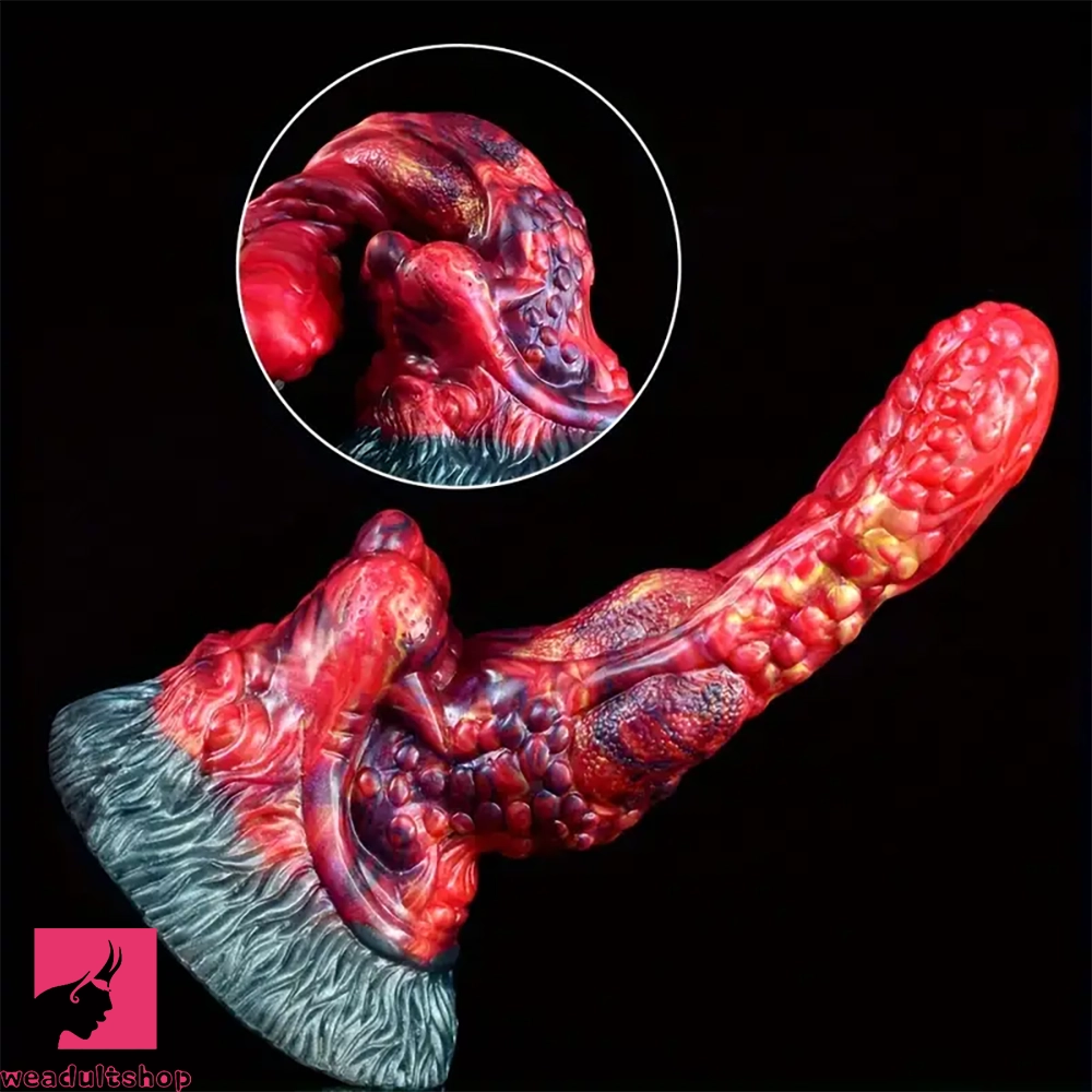 8.1in Soft Silicone Monster Dildo For Men Women Couple Skin Feel Butt Plug