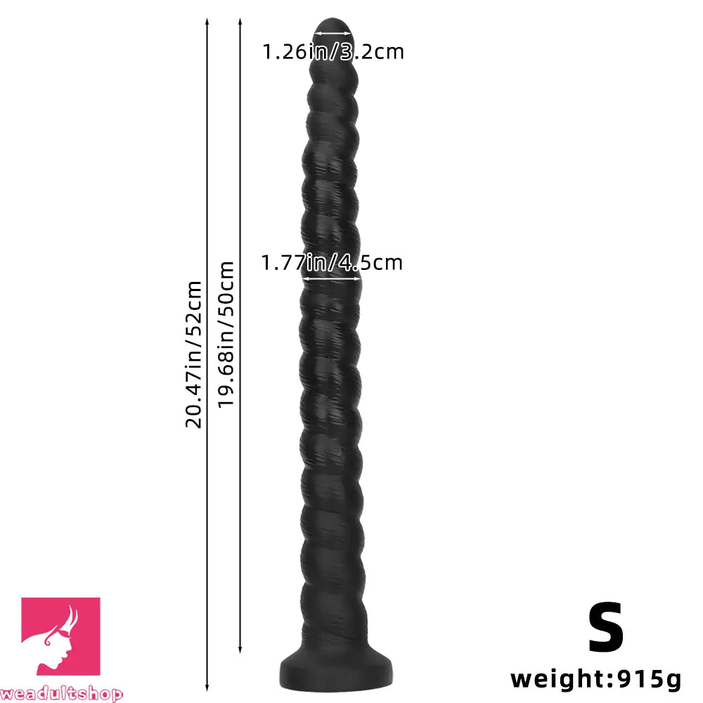 20.47in 26.37in Liquid Silicone Super Long Large Butt Plug Dildo For Sex