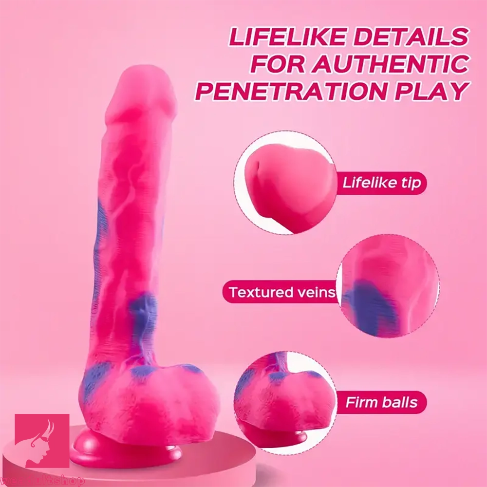 9.25in Lifelike Silicone Dildo Women Flexible Shaft For Comfortable Sex