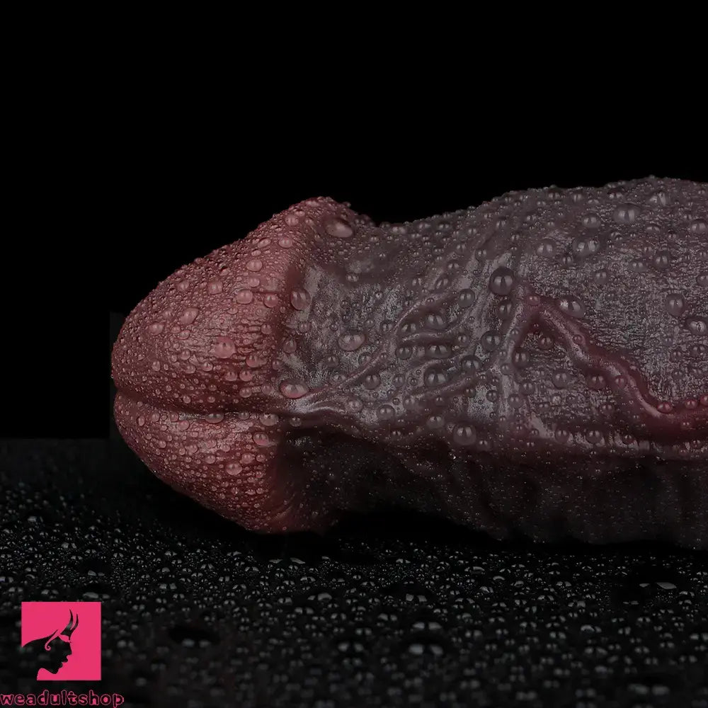 7.05in Liquid Silicone Real Dildo Sleeve With Seminal Vesicle Hollow Cock