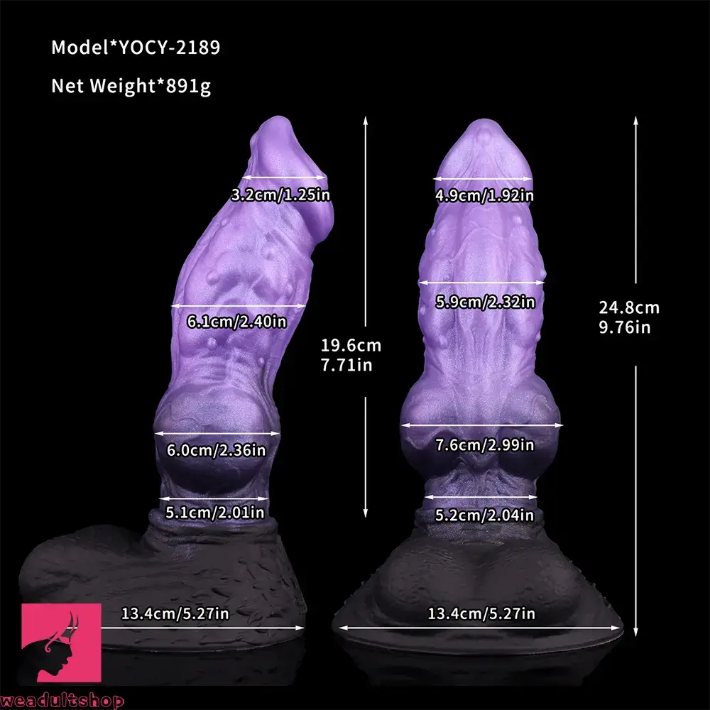 9.76in Monster Silicone Knot Ultra Soft Dildo For Couple G Spot Stimulator