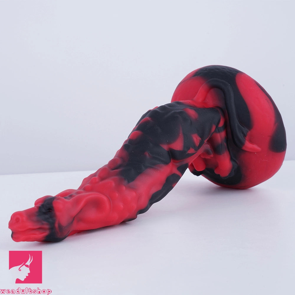 7.28in Pig Glans Silicone Soft Fantasy Dildo Adult Toy Clitoral Stimulator