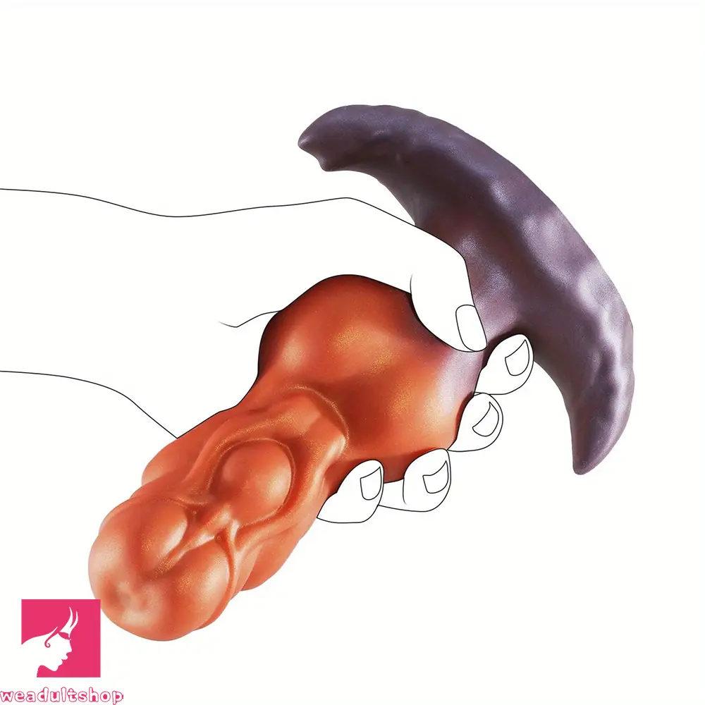 5.6in 6.7in 7.87in 8.8in Silicone Anal Plug With Knot Dildo For Anal Pleasure