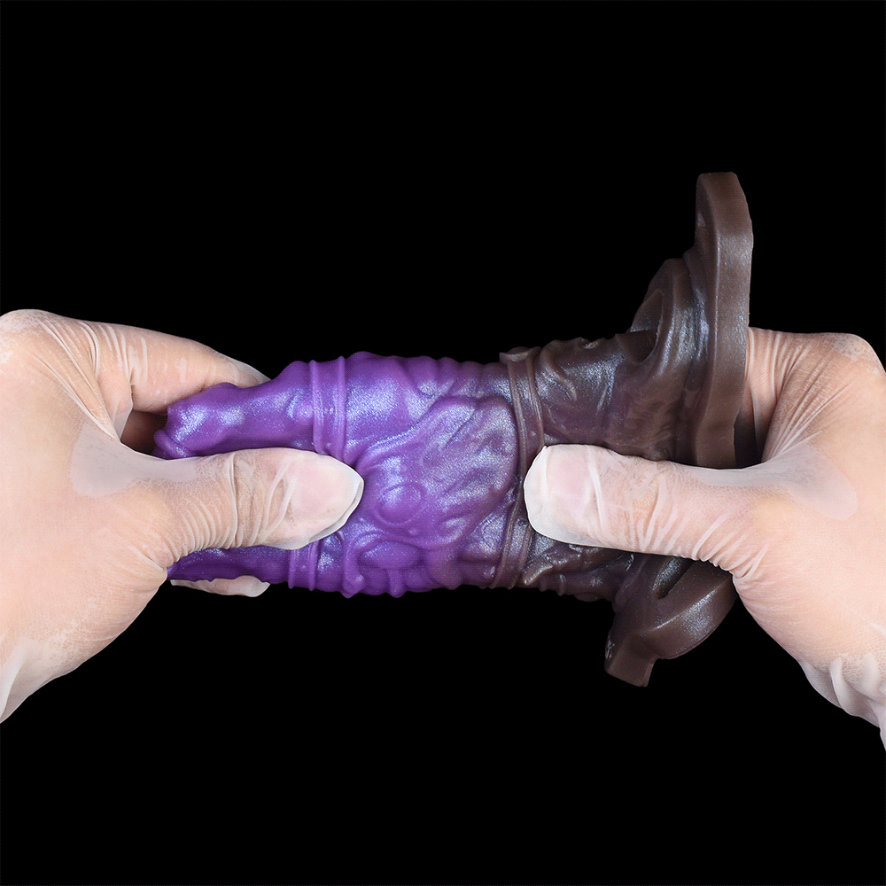5.07in Dragon Beast Creature Fantasy Hollow Silicone Cock Dildo Sleeve
