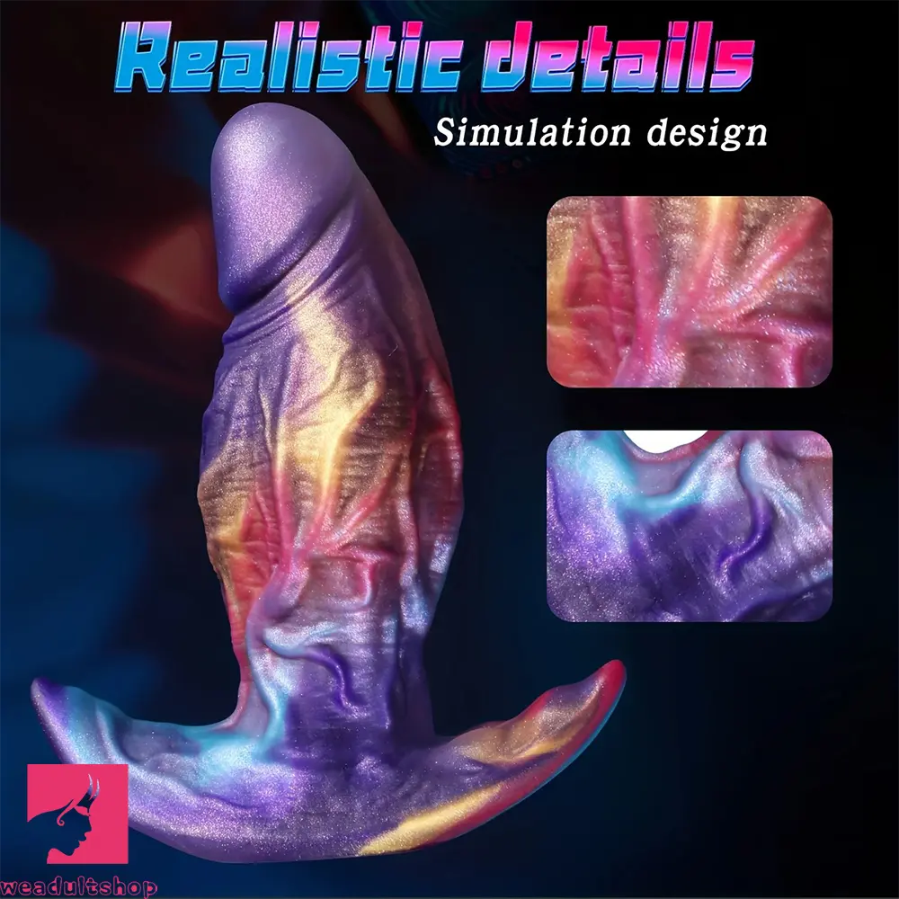 4.76in 5.92in 7.87in Wearing Anal Plug Mixed Color Dildo For Go Out Game