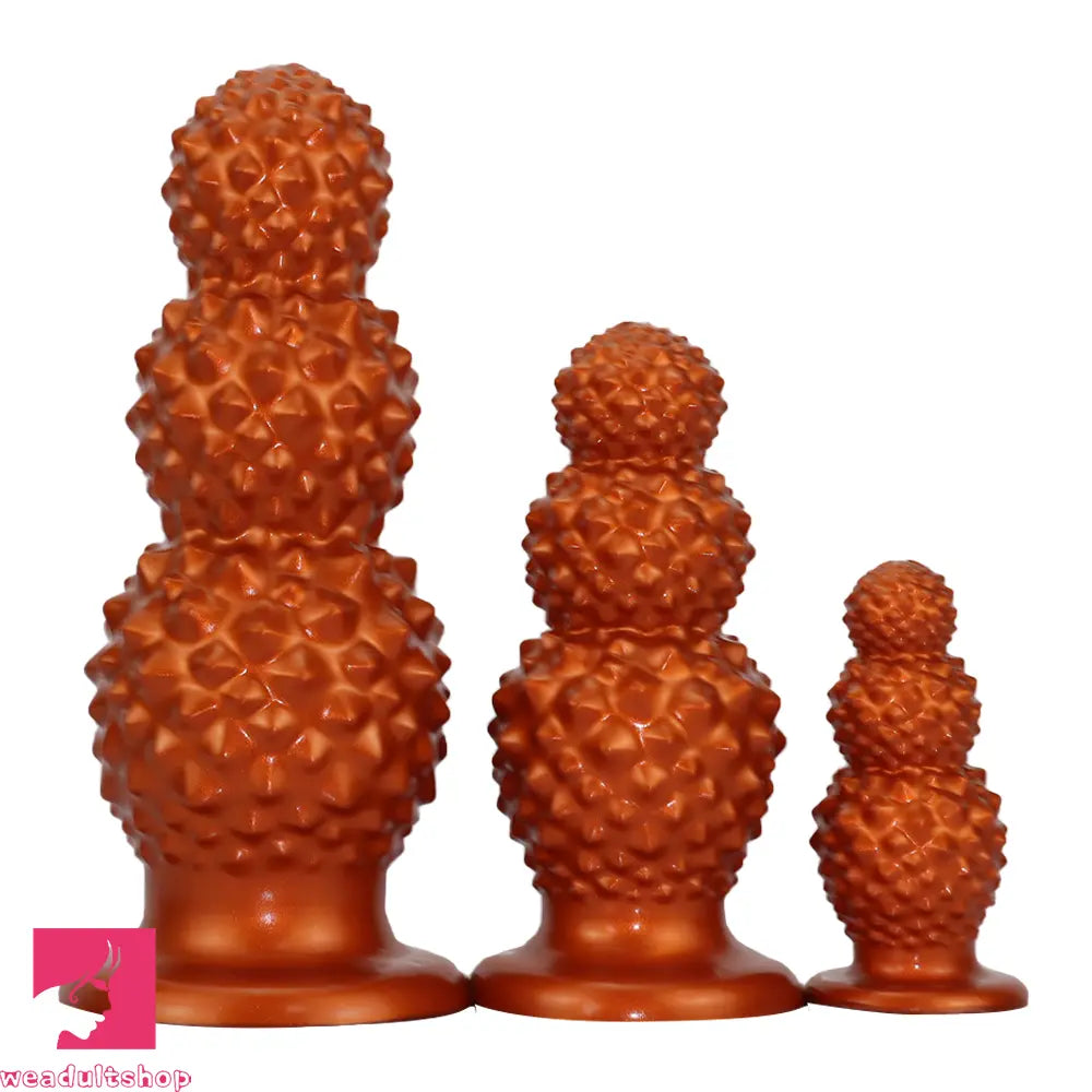4.52in 6.73in 9.44in Lychee Shape Silicone Soft Butt Plug Dildo Sexy Product