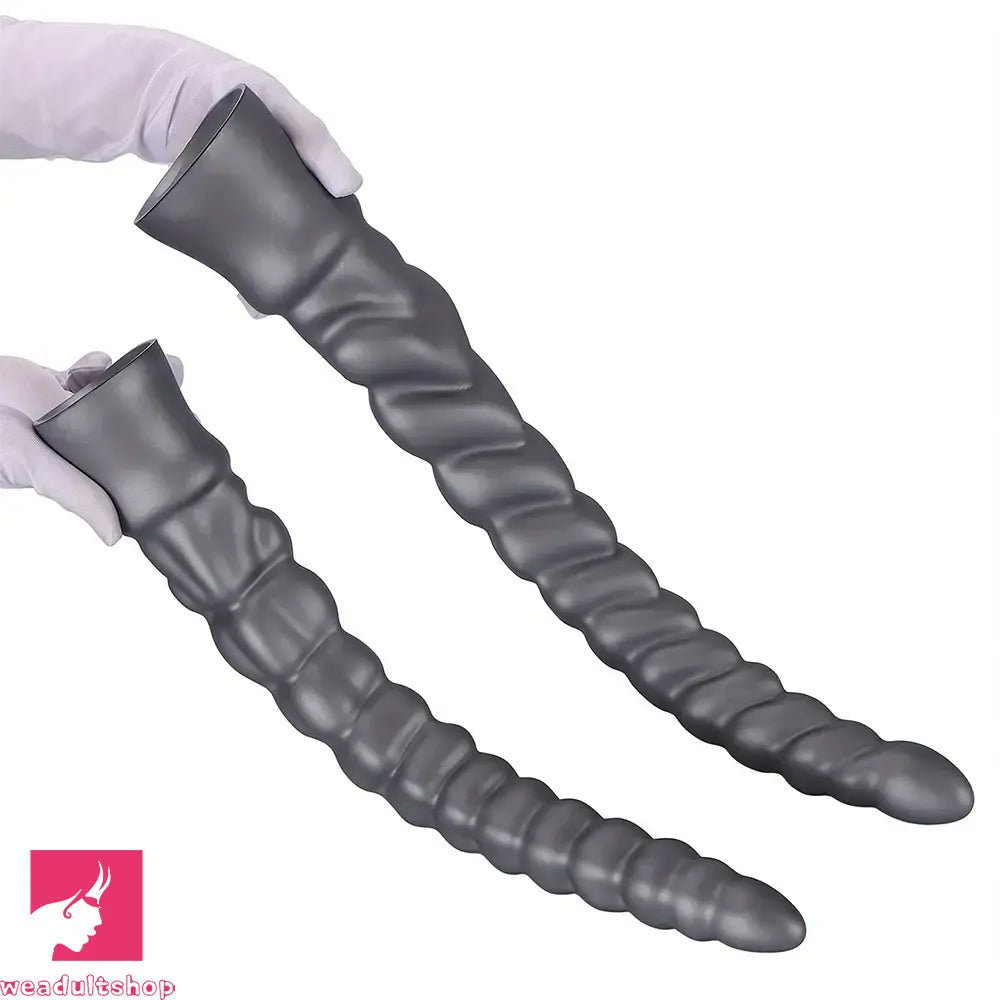 13.77in 15.74in 17.71in 19.68in Long Screw Anal Whip Huge Clit Soft Dildo