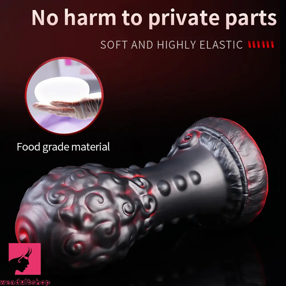 5.51in 7.08in 9.05in Spiked Silicone Round Silicone Soft Odd Dildo Anal Plug