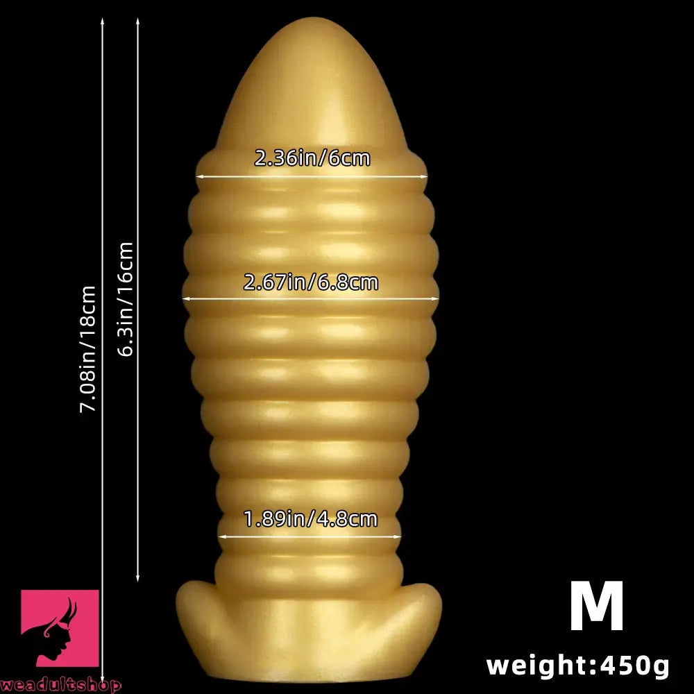 5.11in 7.08in 9.05in Dragon Egg Thread Silicone Soft Big Butt Cock Dildo