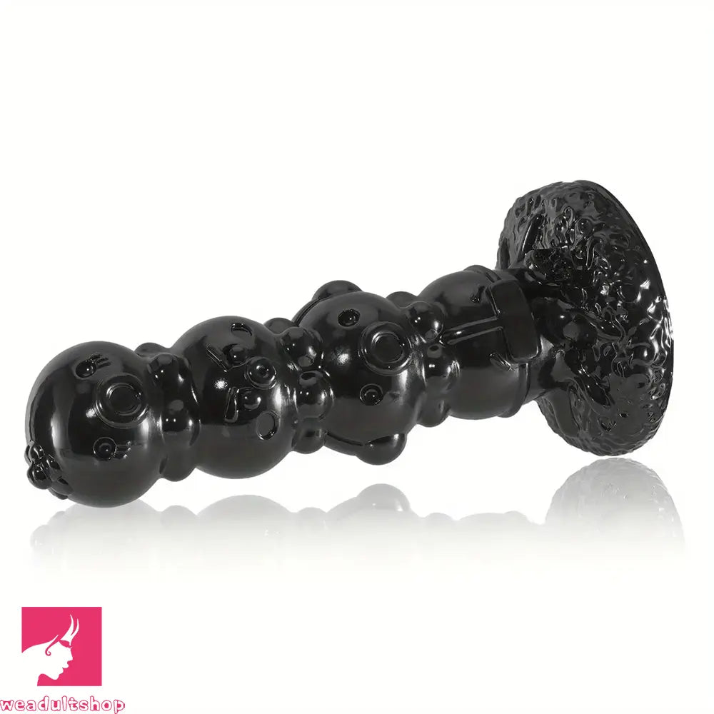 7.08in 9.45in 11.81in PVC Octopus Balls Anal Black Special-shaped Big Dildo