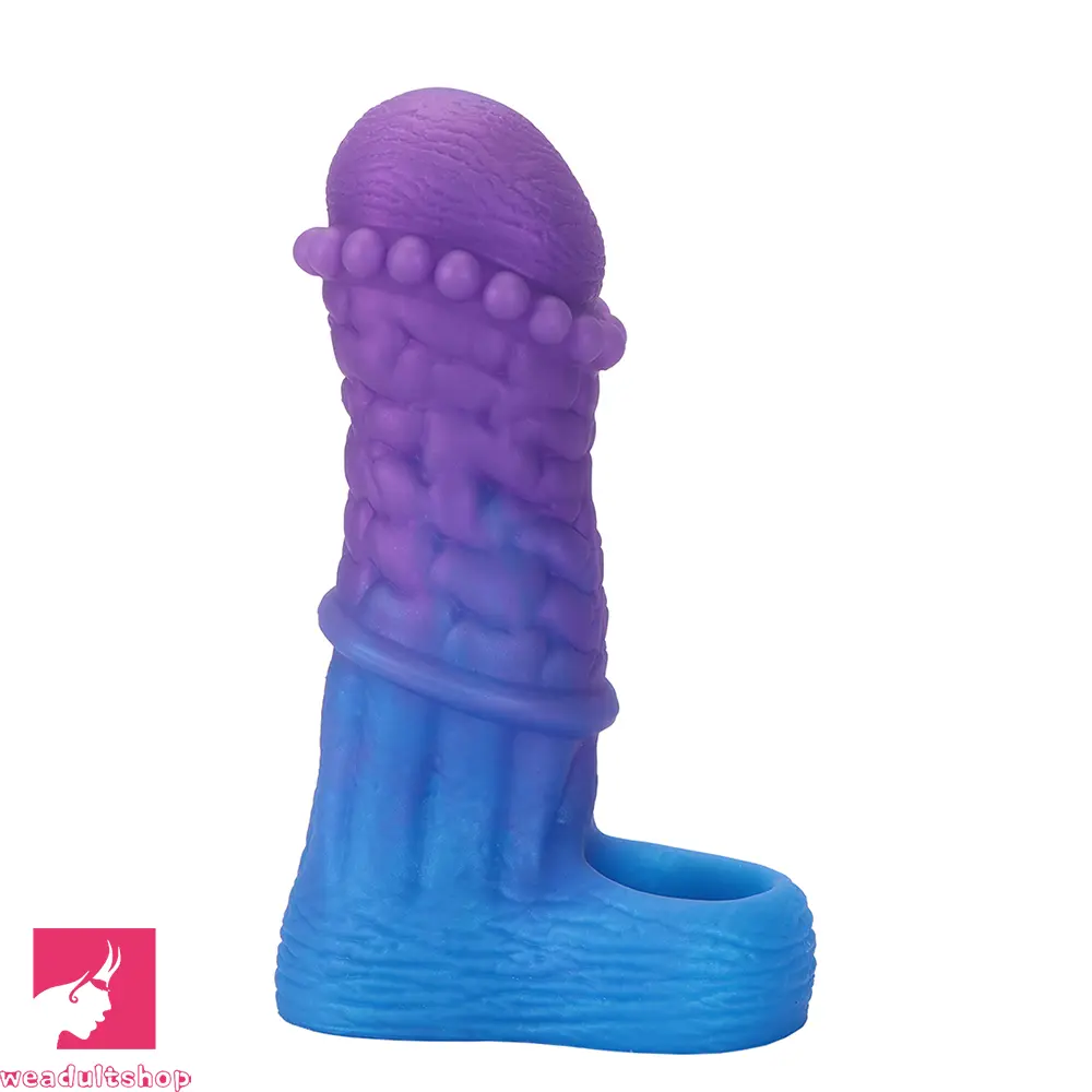 5.9in 6.29in 6.69in Hollow Spiked Horse Dildo Sleeve For Prostate Real Love
