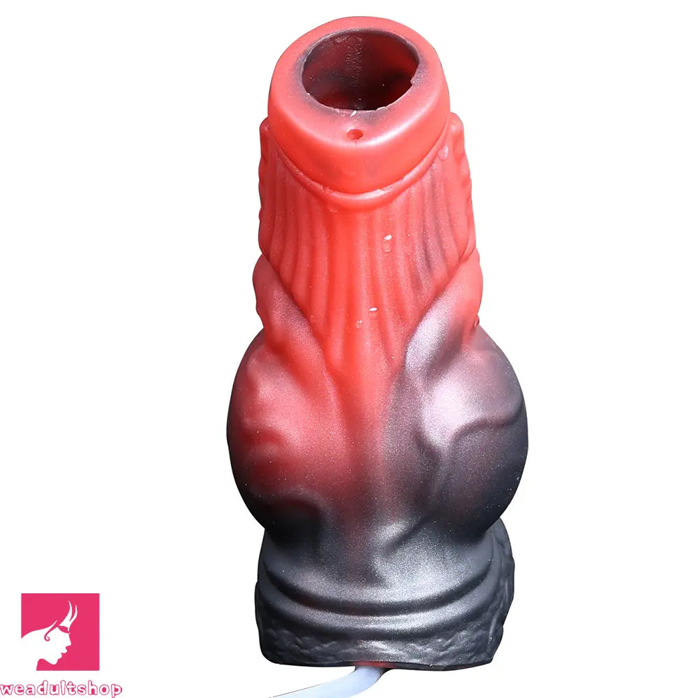 4.64in Water Spraying Squirting Monster Knot Dildo Sleeve Useful Penis Ring