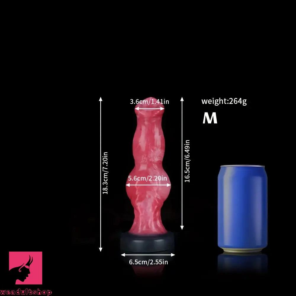 6.1in 7.2in 8.77in Realistic Monster Dildo Liquid Silicone Knot Hands-Free