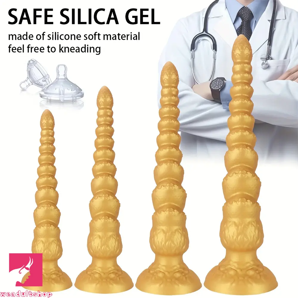 13.38in 15.35in 17.32in 19.48in Super Long Big Clit Silicone Huge Anal Dildo