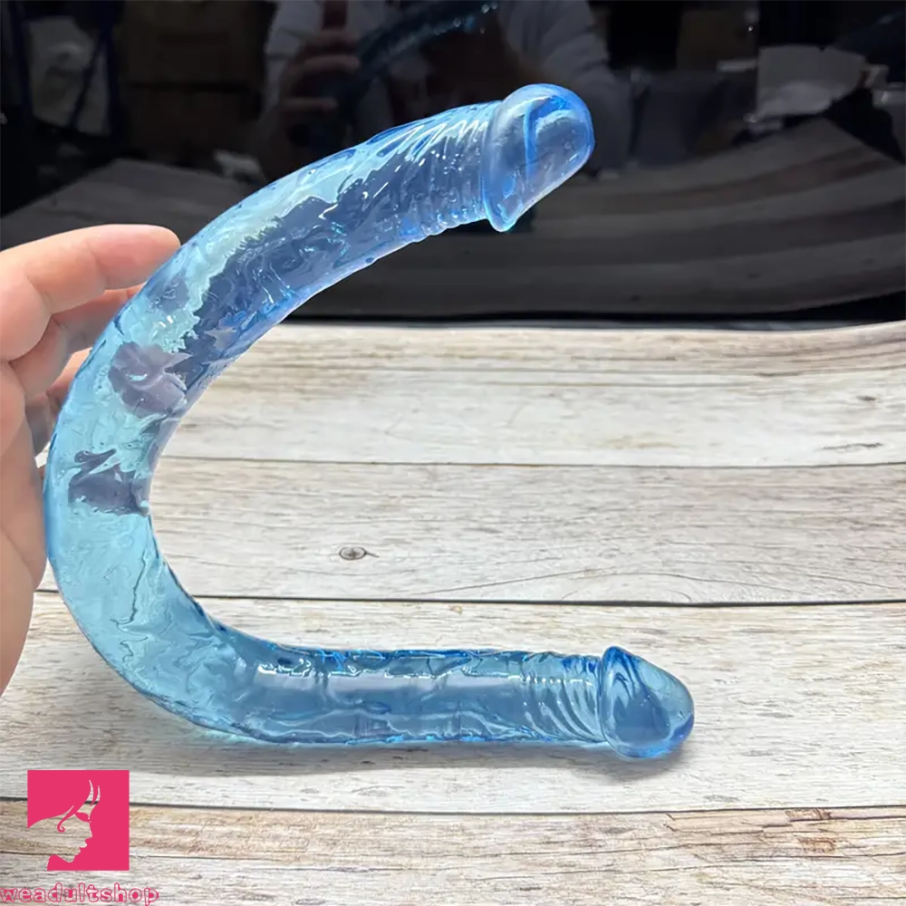 17.32in Long Dual Head Simulated Penis Dildo For G-Spot Cock Stimulation