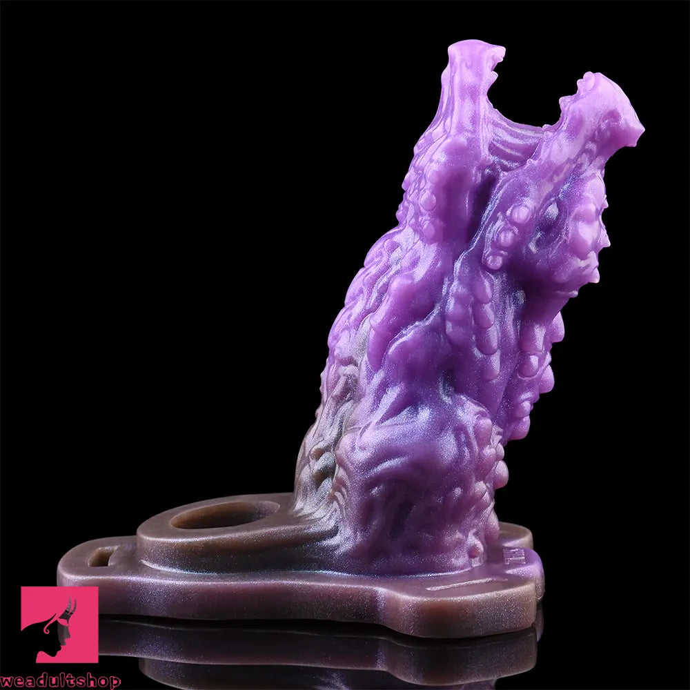 5.62in Dragon Beast Creature Odd Hollow Dildo Sleeve With Penis Ring