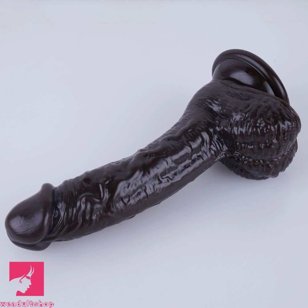 7.5in Curved PVC Female Masturbator Suction Cup Dildo Clitoral Stimulator