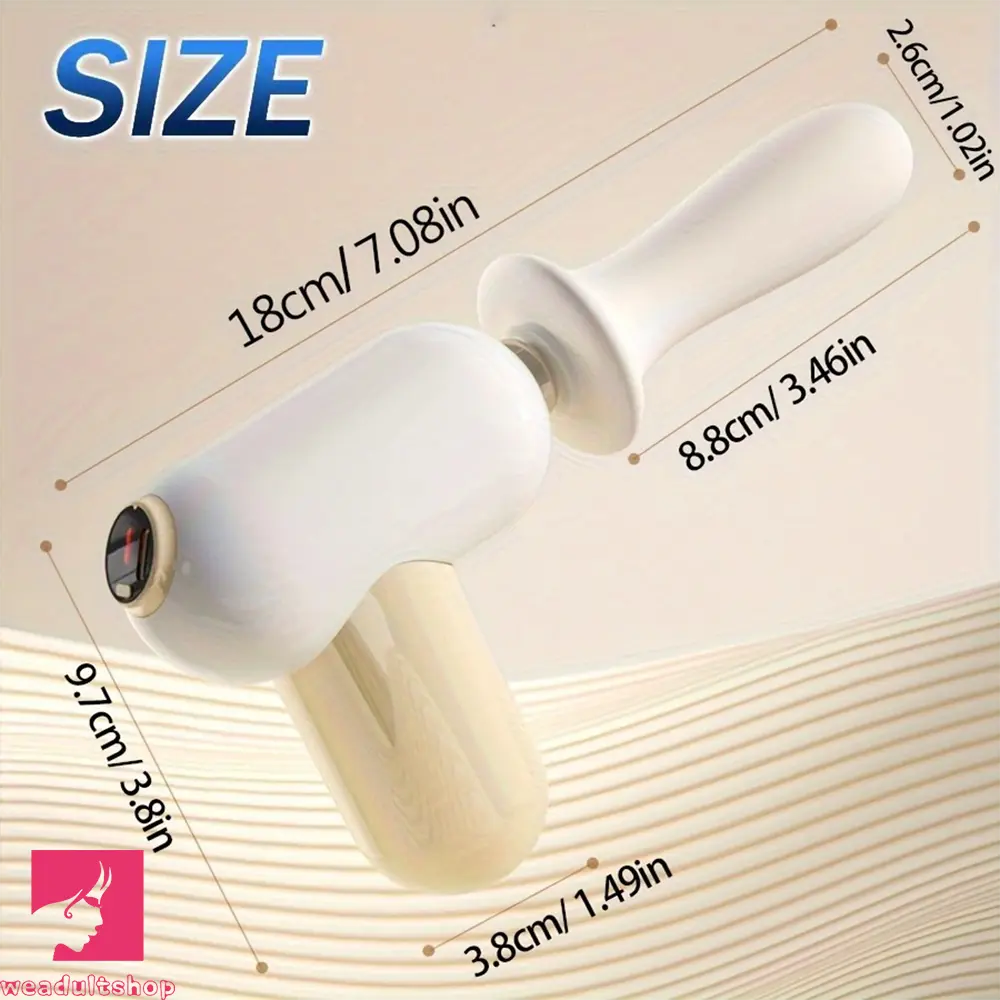 7.08in Thrusting Dildo Fuck Machine With Handle 8 Mode Telescopic Vibrating